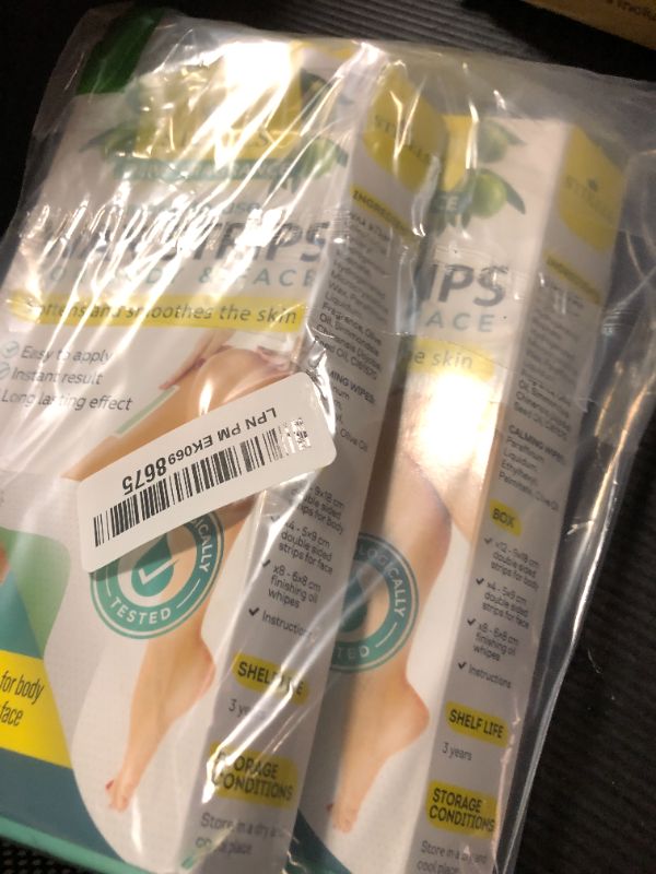 Photo 1 of Wax Strips, 64 Count for Hair Removal – Waxing Kit for Women & Men with 48 Body Wax Strip, 16 Face Waxing Strips, 16 Oil Wipes – Hair Remover Wax Kit for Face, Legs, Arms, Armpits, Bikini – 2 Pack