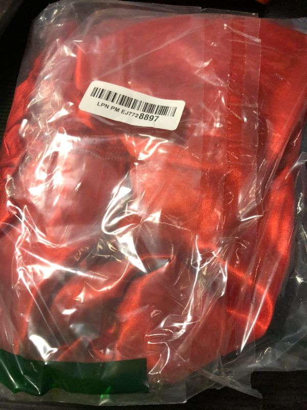 Photo 1 of Spanish Bull Dance Skirt Adult Flamenco Two Layer Satin Gypsy Dress Red Outside/Black Inside