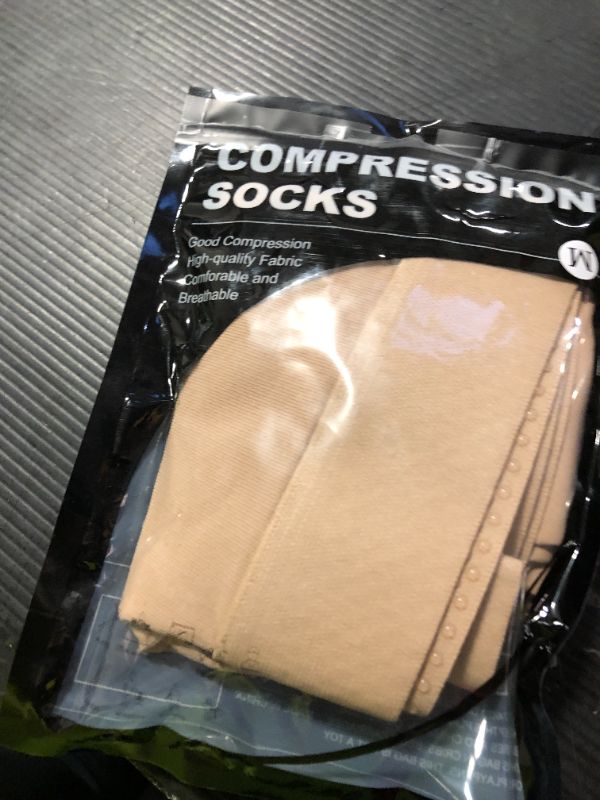 Photo 1 of Totexil Compression Stockings for Women & Men, 15-20mmHg Thigh High Compression Socks,Closed Toe Medical Compression Socks with Silicone Dot Band-Best Support for Running Nursing Sports Varicose Veins