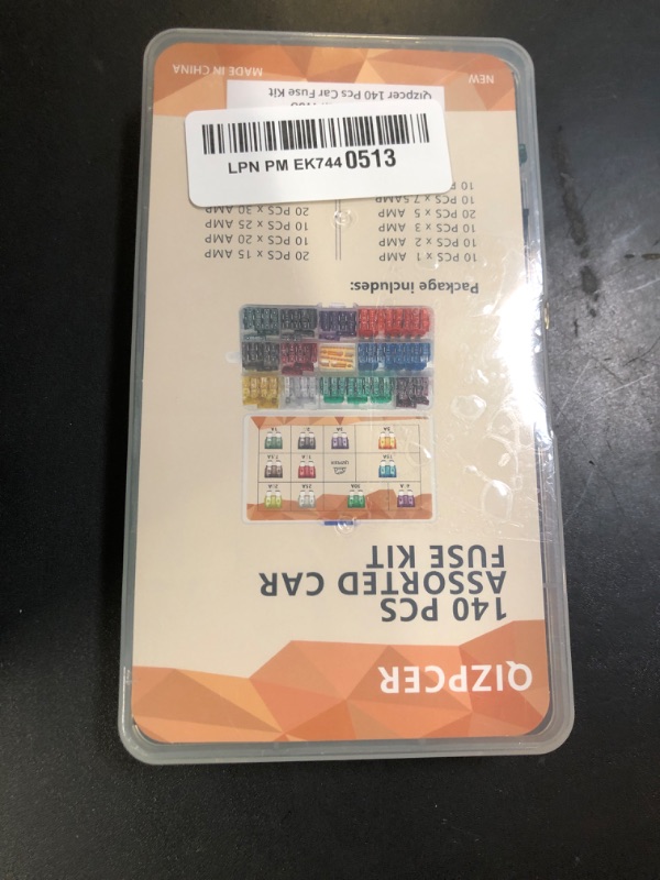 Photo 1 of 140 Pieces Fuses Automotive - Standard Blade Car Fuse Kit, Auto Fuse Assorted for Marine, RV, Camper, Boat, Truck (1A 2A 3A 5A 7.5A 10A 15A 20A 25A 30A 40AMP)