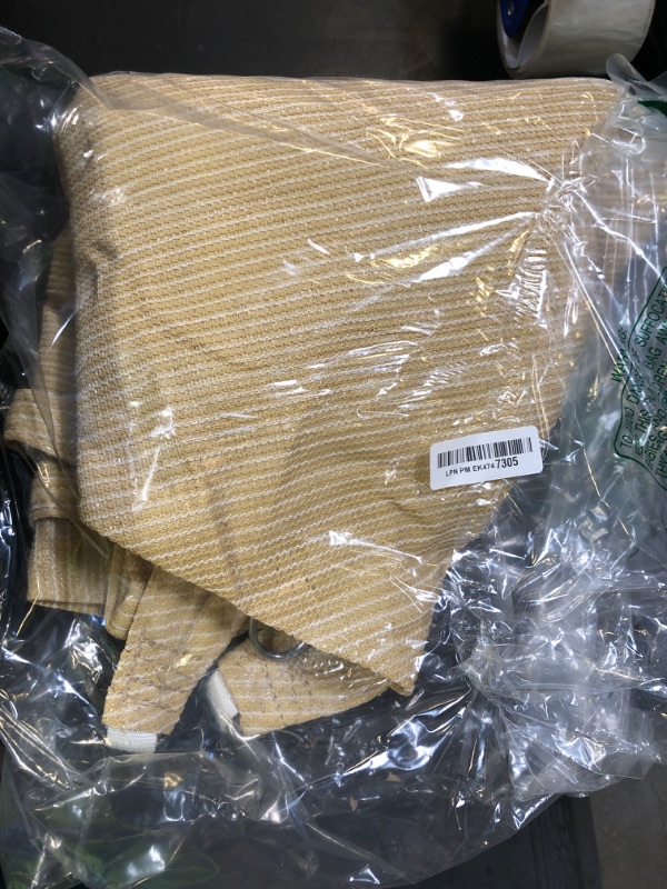 Photo 1 of triangle Sun Shade Sail  tan