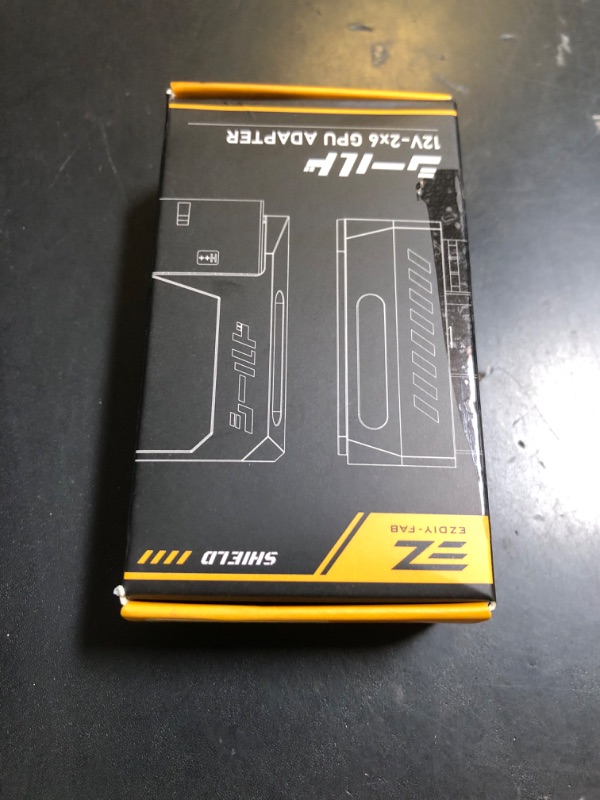 Photo 1 of EZDIY-FAB PCIe 5.1 Adapter - 600W 12+4pin,16pin 12VHPWR GPU Power Connector,12V-2x6 GPU Adapter,90 Degree Right Angle - Compatible with RTX 3090Ti, 4070Ti, 4080, 4090 GPU - RVS Type, Black, 1 Pack