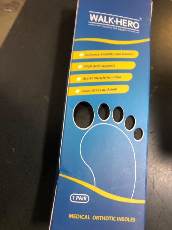Photo 1 of Inserts Relieve Plantar Fasciitis - Flat Feet Insoles Arch Supports, Orthotic Insoles for Foot Pain Arch Pain Reduce Muscle Fatigue Absorb Shock (Mens 6-6 1/2 | Womens 8-8 1/2)