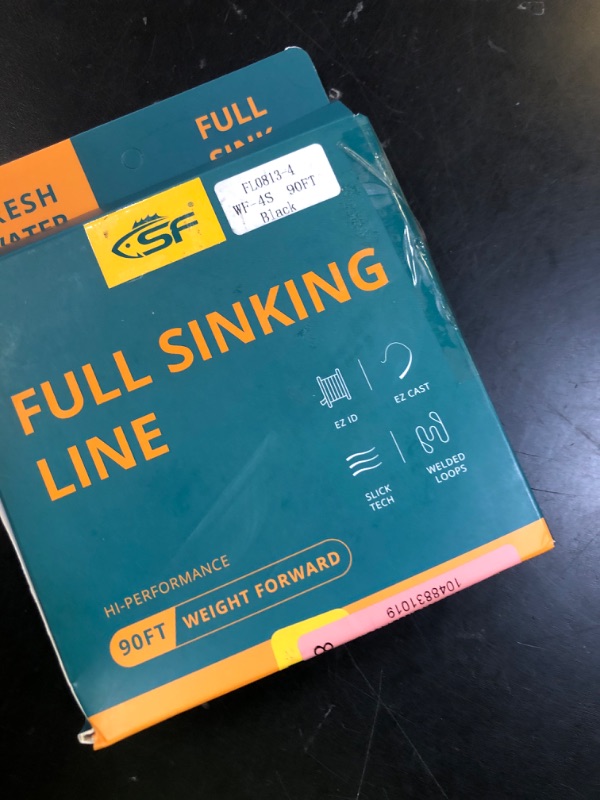 Photo 1 of SF Full Sinking Fly Fishing Line Weight Forward Taper Fly Line for Freshwater WF4S 90FT IPS3