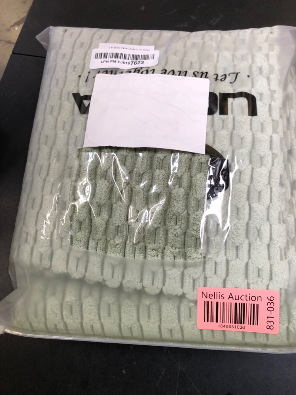 Photo 1 of UGASA Soft Corduroy Pillow Covers Pack of 4 Boho Stripe Decorative Pillow Covers Pillowcases 18x18 Inch Home Decor Modern Farmhouse for Sofa Living Room Couch Bed, Sage Green