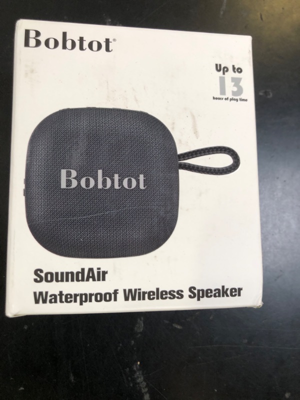 Photo 1 of Bobtot Portable Wireless Bluetooth Speaker - IPX7 Waterproof Show Speakers with 16H Playing Time, Loud Stereo Sound, Built-in Mic, TWS, Small Size with Carry Lanyard, DarkBlue
