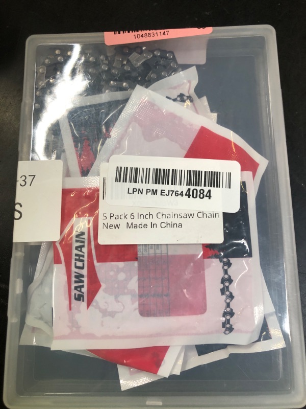 Photo 1 of Saker 6 Inch Mini Chainsaw Chain Replacement, 2 Pcs Chains for Saker Portable Electric Chainsaw Cordless, Wear-resistant and Durable, Fast and Smooth Sawing Chains for Pruning Shears and Wood Cutting