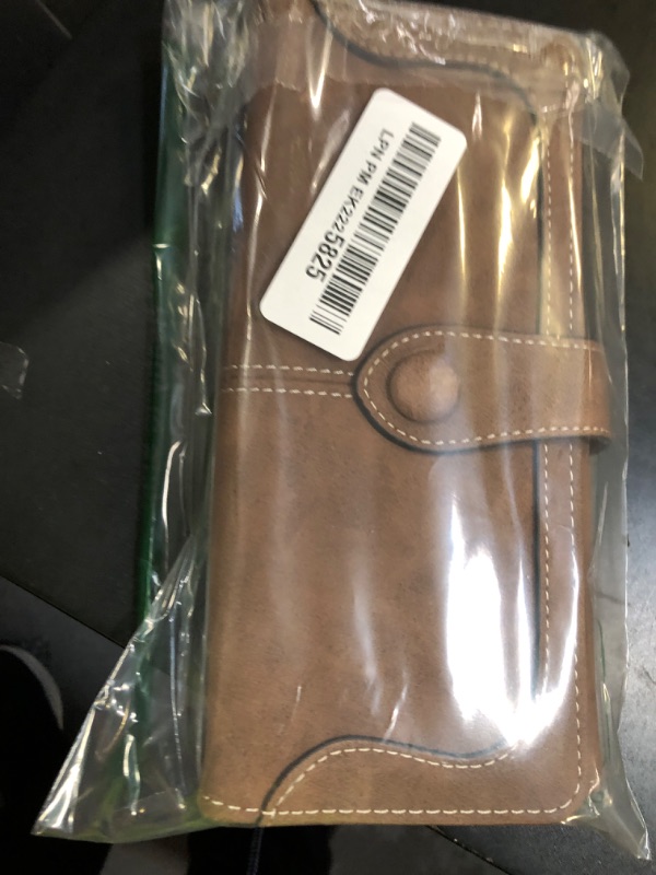 Photo 1 of Cynure Women's Vegan Leather 17 Card Slots Card Holder Long Big Bifold Wallet,Coffee