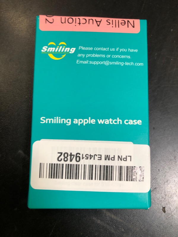 Photo 1 of Smiling 2 Pack Case Built in Tempered Glass Screen Protector Compatible with Apple Watch Series 10 42mm, Hard PC Case Overall Protective Cover- Transparent