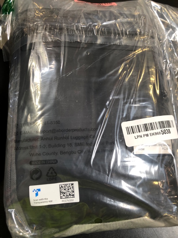 Photo 1 of 10 Set Compression Packing Cubes for Travel Essentials,Compressible Expandable Packing Cubes for Suitcase,OlarHike Luggage Organizer Bags for Travel,Handy Helper for Organizing Clothes(Black)