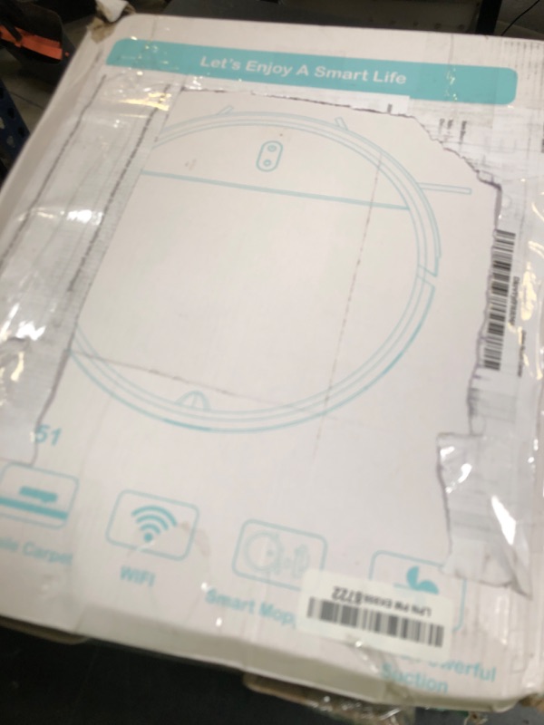 Photo 1 of Robot Vacuum and Mop Combo, 2 in 1 Mopping Robot Vacuum Cleaner with Schedule, Wi-Fi/Voice/App, Strong Suction, Easy of Use, Self-Charging Robotic Vacuum, Slim, Ideal for Hard Floor, Pet Hair, Carpet