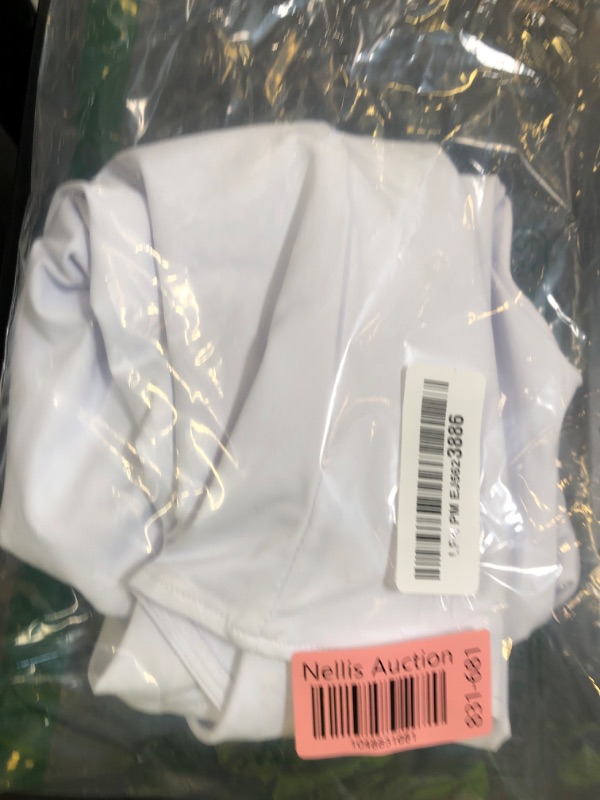 Photo 1 of REORIA Women's Summer Sexy Casual V Neck Double Lined Seamless Sleeveless Slimming One Piece Leotards Going Out Trendy Tank Top Tees Thong Bodysuits White Large