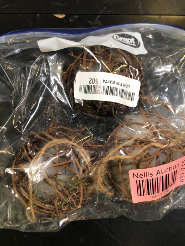 Photo 1 of winemana Set of 3 Globe Hummingbird Nesters, Full of Bird Nesting Materials, Design for Bird Lovers, Idea Bird Gifts in Outdoor Indoor Patio Garden