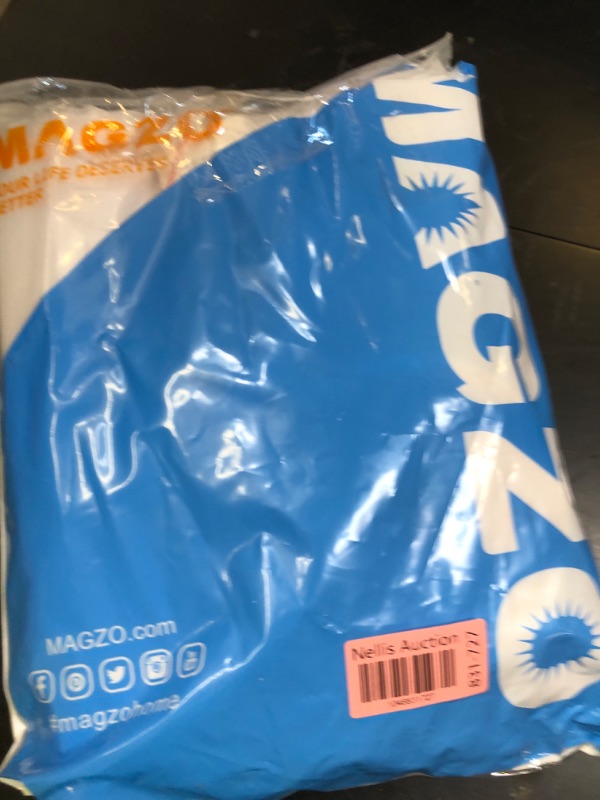 Photo 1 of MAGZO Magnetic Screen Door White 62'' x 80'', High-Density Fiber Mesh Net Curtain Tear-Resistant, Pet Friendly, Easy Installation for Sliding Glass/Double/Patio/French/Front/Back Doors