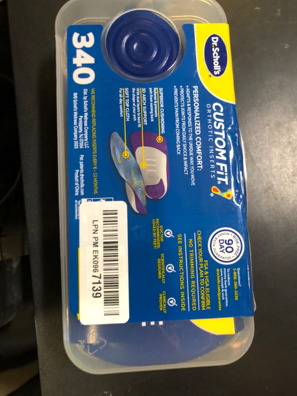 Photo 1 of Dr. Scholl’s Custom Fit Orthotics 3/4 Length Arch Support Shoe Inserts - Plantar Fasciitis Relief Insoles for Men and Women, Immediate All-Day Total Lower Body Pain Relief, FSA HSA Eligible, CF340