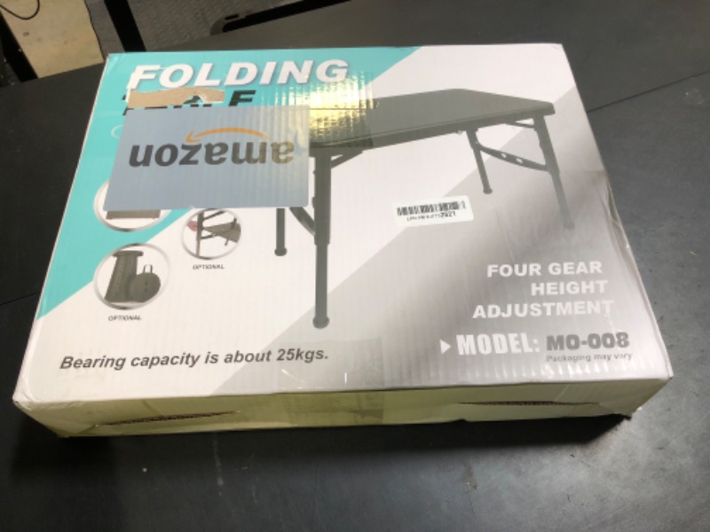 Photo 1 of maliven Portable Folding Table and Stool Set, Lightweight Foldable Table & Collapsible Stool for Camping Picnic Beach Fishing, Sturdy Small Outdoor Table with Mesh Layer Storage
