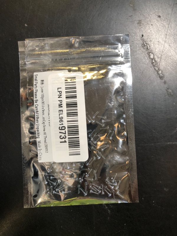 Photo 1 of Junter 100pcs M1.6 x 5mm A2 Stainless Steel Allen Hex Head Socket Cap Screw All Thread DIN912