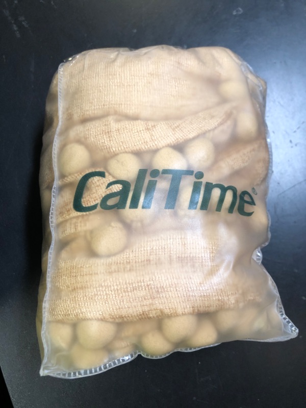 Photo 1 of CaliTime Pillow Cases Pack of 2 Cozy Solid Dyed Soft Chenille Cushion Covers with Pom Poms for Couch Sofa Home Decoration 12 X 20 Inches Gold