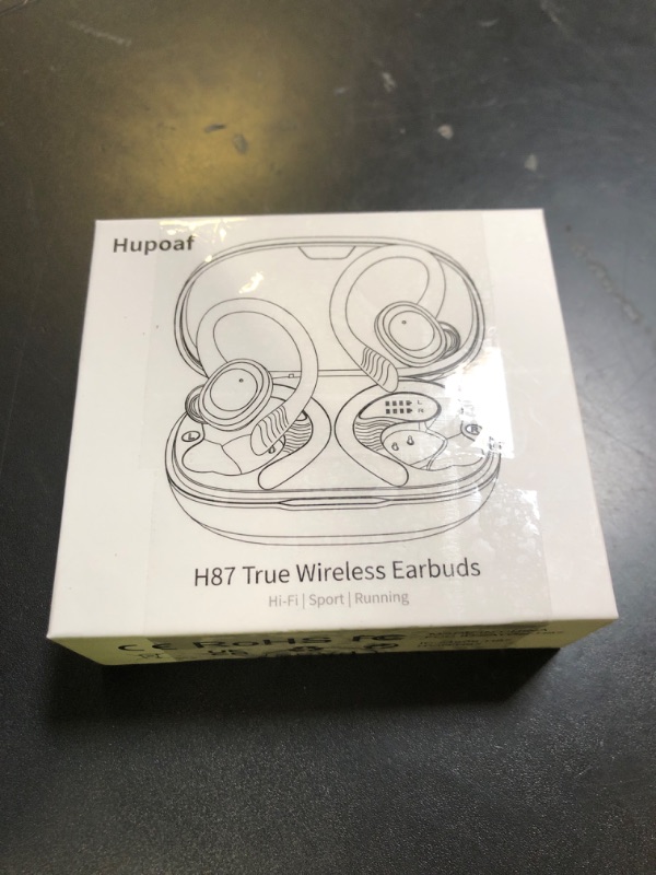 Photo 1 of Wireless Earbuds Sport, 2025 Bluetooth 5.4 Headphones with Earhooks, 50H Stereo Deep Bass Over Ear Buds with 4 ENC Noise Canceling Mics, IP7 Waterproof Earphones for Running Workout Gym (Android/iOS)