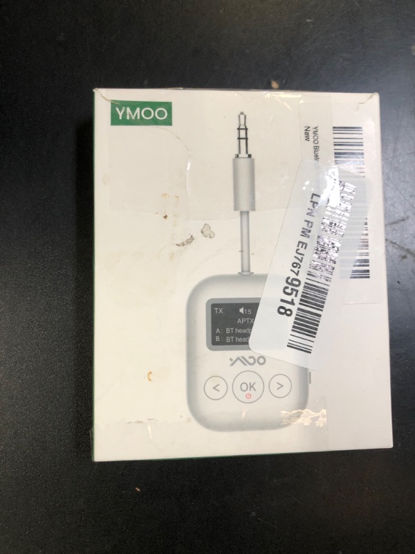 Photo 1 of YMOO Upgraded Bluetooth 5.4 Transmitter Receiver for Airplane, Wireless Bluetooth Transmitter Travel Essentials, Supports to 2 Headphones, 2-in-1 Adapter for Planes,TV, Gym,Car,Home Stereo