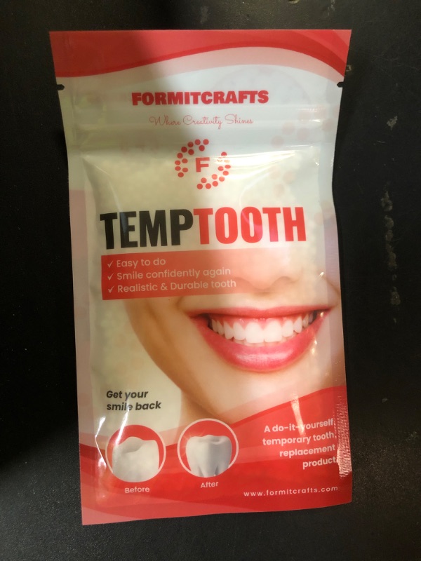 Photo 1 of Thermoplastic Beads 40 Grams for Teeth Repair Plus Dental Tools–for DIY Tooth Filling – Moldable Thermal Beads for Teeth Repair – Ideal for Chipped, Cracked Teeth – Realistic and Durable