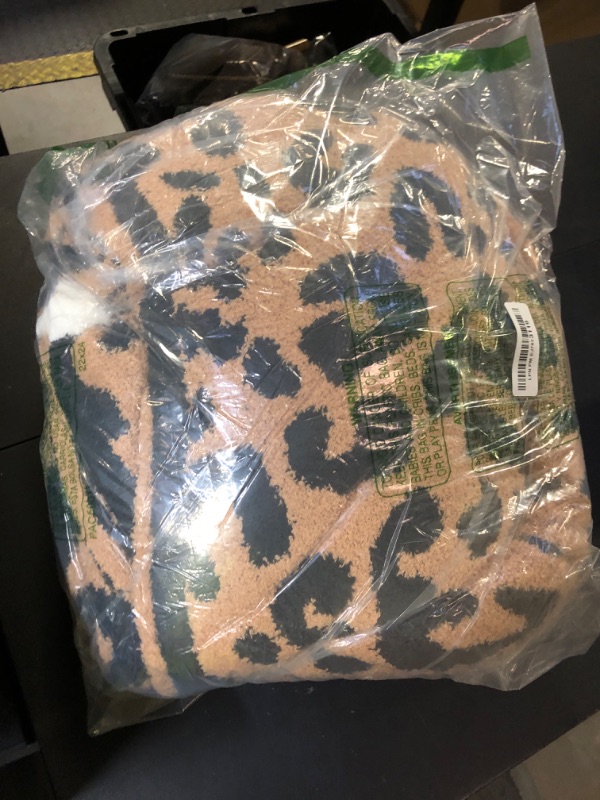 Photo 1 of Snuggle Sac Ultra Soft Twin Size Reversible Oversized Cheetah Bedding Blanket, Leopard Pattern Throw Blankets for Bed, Sofa, Couch, 60x80 inches
