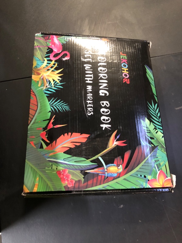 Photo 1 of Adult Coloring Book Set- for Adults Relaxation with 36 Dual-Tip Markers in a Case, Anxiety Relief Patterns Included Mandala Animal Flowers and Other Themes,Perfect Stress-Relieving Gift for Women