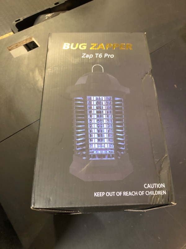 Photo 1 of GOOTOP Bug Zapper Outdoor, Mosquito Zapper, Electric Fly Zapper, Mosquito Killer, Fly Traps, 3 Prong Plug, Flying Insects Zapper Indoor Outdoor 90-130V, 4200V, ABS Plastic Outer (Black)