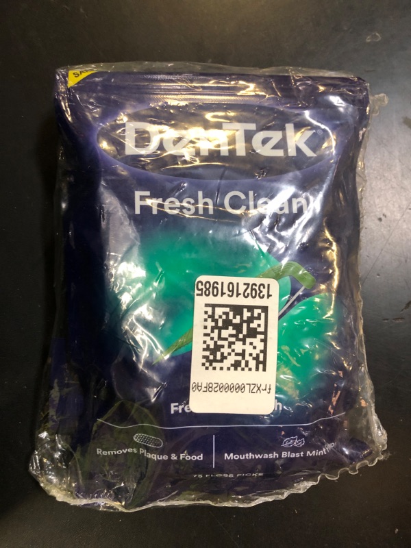 Photo 1 of DenTek Fresh Clean Floss Picks, for Extra Tight Teeth, 75 Count, (Pack of 2)