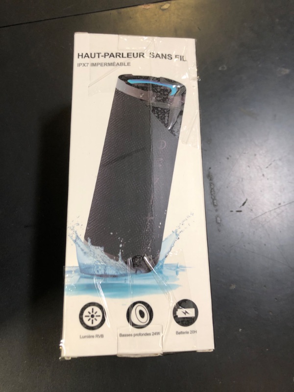 Photo 1 of Vanzon Bluetooth Speakers, V40 Portable Wireless Speaker V5.0 with 24W Loud Stereo Sound, 24H Playtime, TWS & IPX7 Waterproof, Suitable for Travel, Home and Outdoors