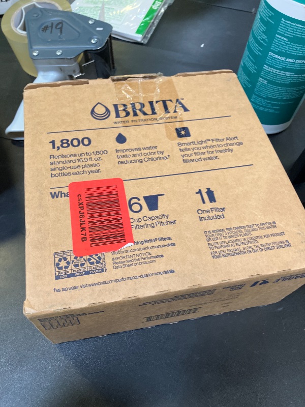 Photo 1 of Brita Water Pitcher, Metro Elite Filter, Removes 99% of Lead, Includes 1 Filter, 6-Cup Capacity, White