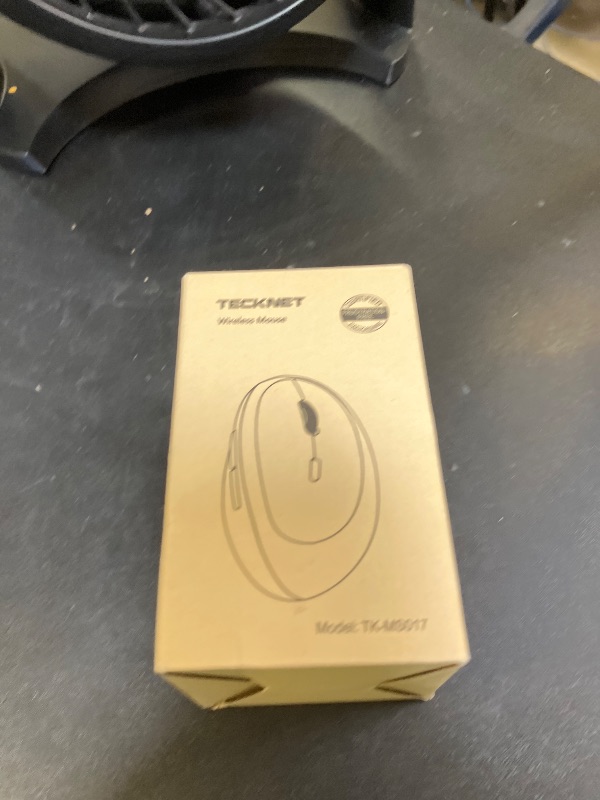 Photo 1 of TECKNET Ergonomic Mouse, Bluetooth Wireless Vertical Mouse, Rechargeable Battery, Quiet Clicks, 4800 DPI Adjustable, BT5.0/3.0 & 2.4G Connect, Easy to use, Wide Compatibility - Black