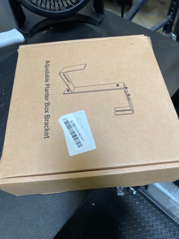 Photo 1 of Y&M 6 PCS Adjustable Window Box Brackets for Planter Box, Heavy Duty Wall Mounted Hooks Hangers for Flower Baskets Holder Durable, Hanging Brackets for Fence Patio Garden Balcony