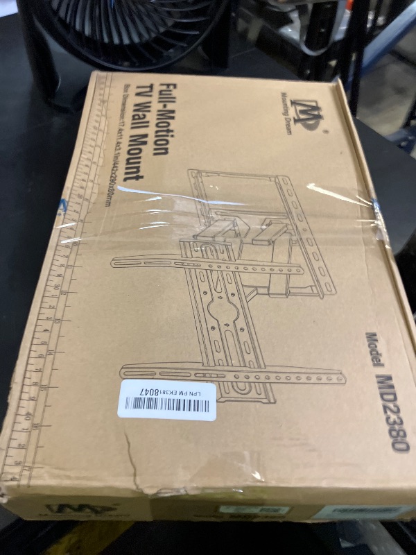 Photo 1 of Mounting Dream TV Wall Mount for 32-65 Inch Television,Mount with Swivel and Tilt, Full Motion Bracket with Articulating Dual Arms, Fits 16inch Studs, Max VESA 400X400 mm, 99lbs, MD2380