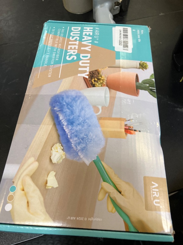 Photo 1 of 60 Count 360 Dusters Refills Compatible with Swiffer Duster with 2 Upgrade Hands