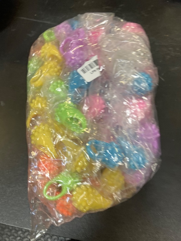 Photo 1 of Sosation 100 Pcs Light up LED Flashing Ring Glow in The Dark Bumpy Jelly Ring Finger Light Birthday Party Favors Blinking Decor for Party Favor(Rainbow)