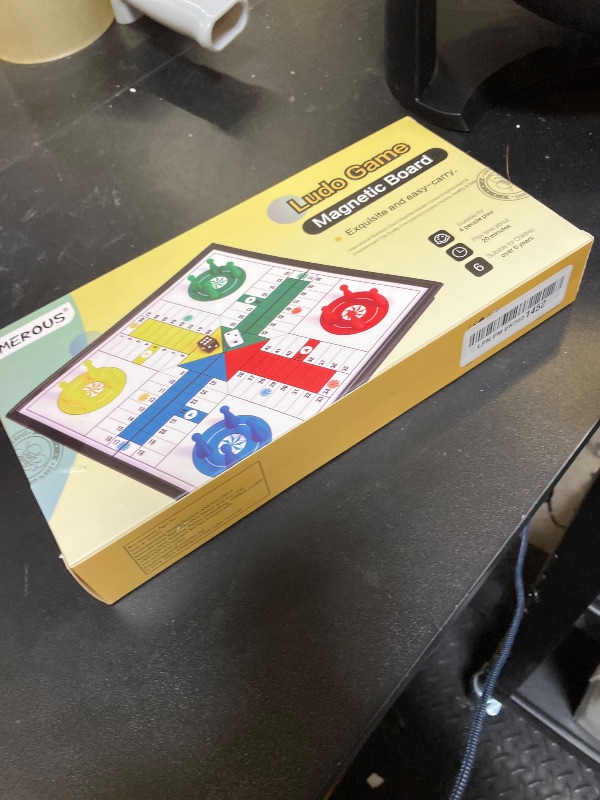 Photo 1 of Amerous 10" Ludo Go Board Folding Travel Magnetic Ludo Set