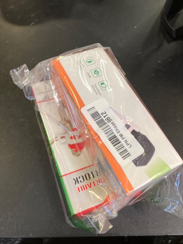 Photo 1 of Portable Door Lock & Door Stop Alarm Set, Dual Protection Home Security Door Kit, Travel Hotel Door Lock Devices Pocket Self Defensey Tools for Traveling Hotel Home Apartment,Red