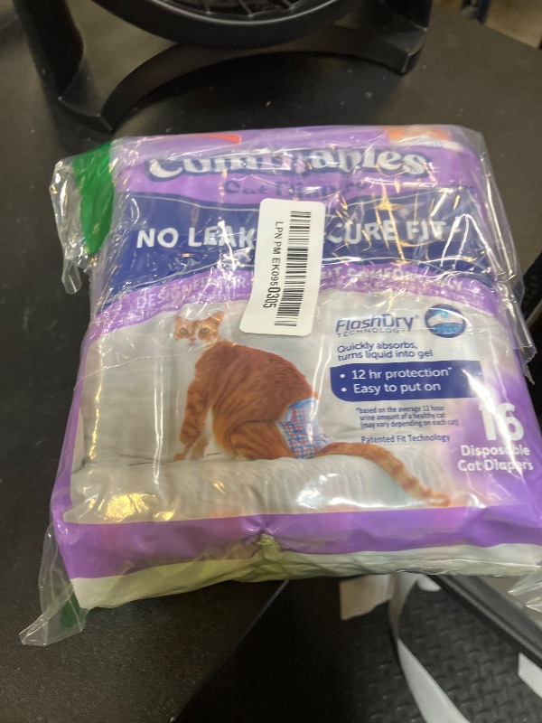 Photo 1 of Hartz Comfitables Cat Diapers, Size S 16 Count, Comfortable & Secure Fit, Easy to Put On