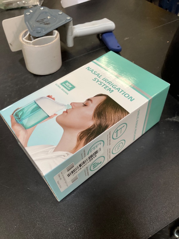Photo 1 of Nasal Irrigation System with 30 Saline Packets Nasal Care, Sinus Rinse Machine, Nasal Rinse Machine, Nasal Cleaner with Auto Waste Collection Function for Sinus, Nasal Allergies - Green