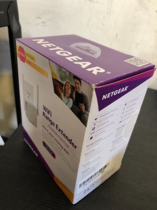 Photo 1 of NETGEAR Wi-Fi Range Extender EX6120 - Coverage Up to 1500 Sq Ft and 25 Devices with AC1200 Dual Band Wireless Signal Booster & Repeater (Up to 1200Mbps Speed), and Compact Wall Plug Design, White