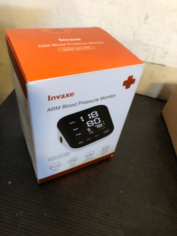 Photo 1 of Blood Pressure Machine, Automatic Upper Arm Blood Pressure Monitor with 2x199 readout, 4.5 inch Backlit Large Screen Adjustable Large Cuff 9 to 17 inches - arrhythmia and Home Hypertension Detector