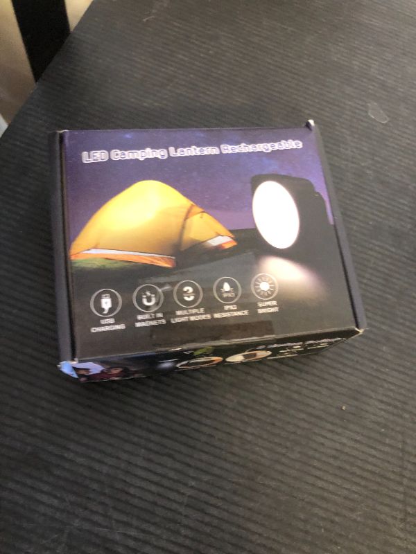 Photo 1 of Rechargeable Camping Lights FLY2SKY Tent Lights Mini Flashlight Portable LED Camping Lantern Survival Gear Camping Accessories for Hiking Backpacking Fishing Hurricane Emergency Outage