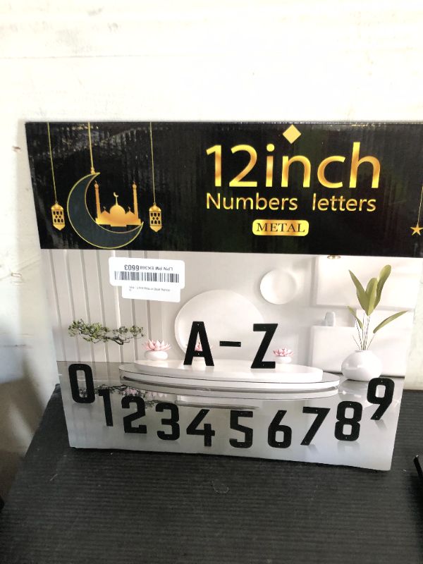 Photo 1 of 12 Inch Metal Modern House Numbers, House Address Letters and Numbers for Outside Signs - Metal Letters Door Numbers Signage Street Address Plaque for Garden Door Mailbox Decor (Number 9)
