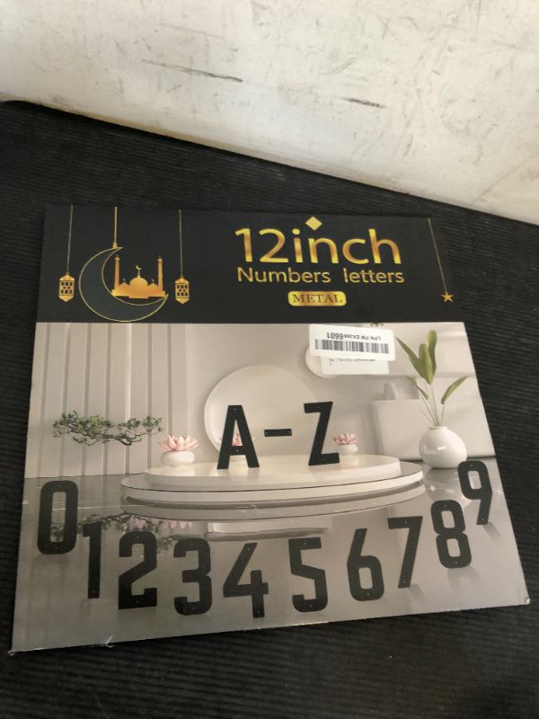 Photo 1 of 12 Inch Metal Modern House Numbers, House Address Letters and Numbers for Outside Signs - Metal Letters Door Numbers Signage Street Address Plaque for Garden Door Mailbox Decor (Number 9)
