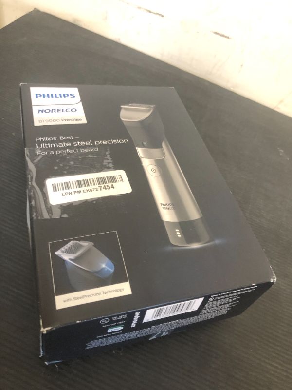 Photo 1 of Philips Norelco Series 9000, Ultimate Precision Beard and Hair Trimmer with Beard Sense Technology for an Even Trim, BT9810/40