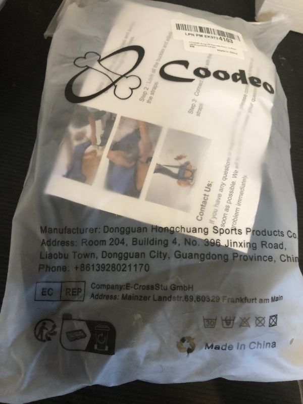 Photo 1 of Coodeo Dog Lift Harness, Full Body Support & Recovery Sling, Pet Rehabilitation Lifts Vest for Old Dog with Arthritis Walk(Bule,L)