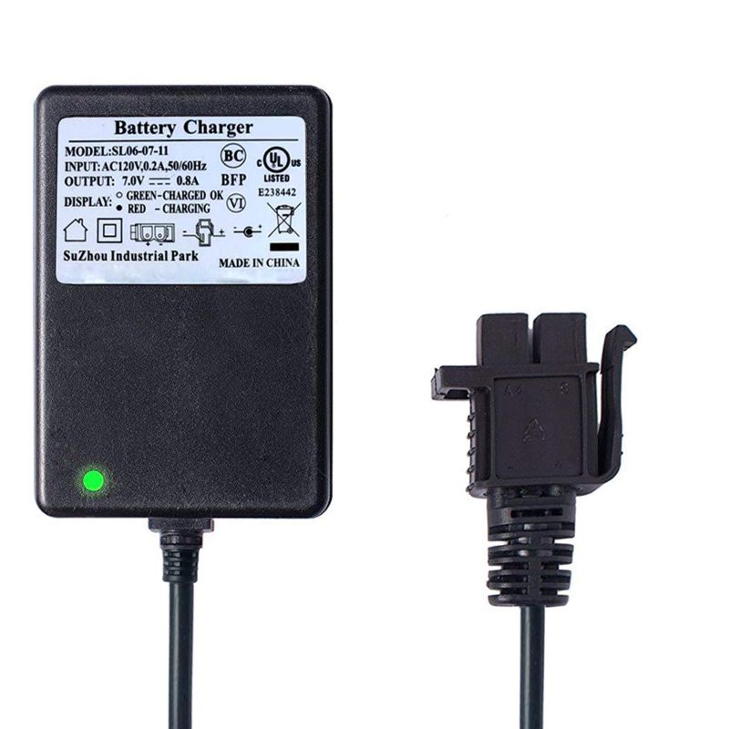 Photo 1 of 6V Charger for Kids Ride On Car 6 Volt Battery Charger for Frozen Scooter Batman Car Minnie Mouse 3-Wheel Scooter Ripper Swirl YFZ450 B-Type Plug