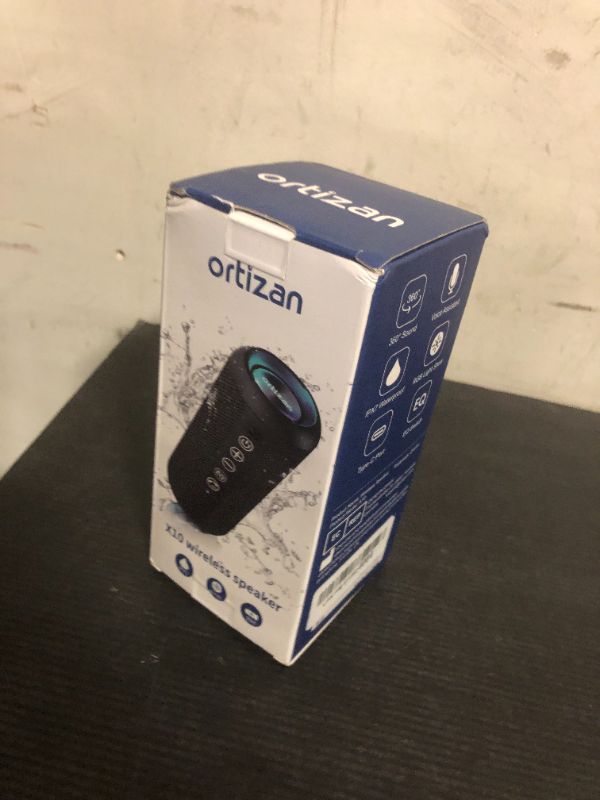 Photo 1 of Ortizan Portable Bluetooth Speaker: IPX7 Waterproof, 24W Loud Sound, Deep Bass, Bluetooth 5.3, LED Lights, Wireless Stereo Pairing, 30H Playtime, for Home/Outdoor/Party/Beach, Birthday Gift (Purple)