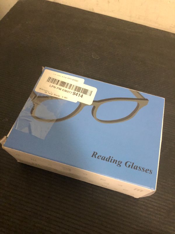 Photo 1 of NORPERWIS 5 Pairs Reading Glasses - Standard Fit Spring Hinge Readers Glasses for Men and Women (5 Pack Black, 3.00)
